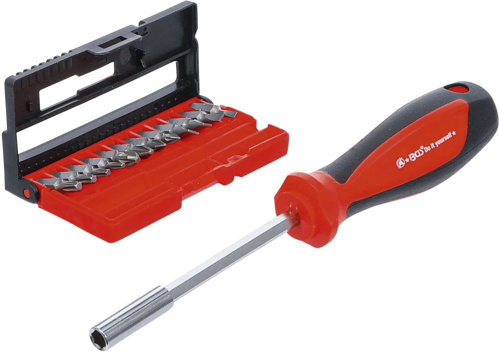 Conjunto de Pontas para Chave de Fendas | Fenda, PZ, Torx | 13 peças