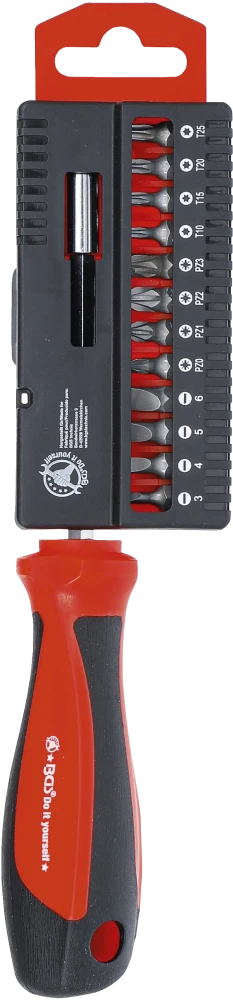 Conjunto de Pontas para Chave de Fendas | Fenda, PZ, Torx | 13 peças