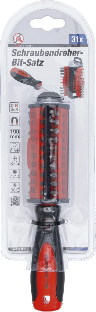 Conjunto de pontas para chave de fendas | 31 peças