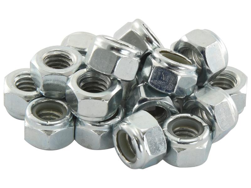 Porca auto bloqueio imperial , Tamanho da rosca: 5/16'' UNC (DIN or Standard No. DIN 985) Resistência à tração: 8.8 (S.3588)