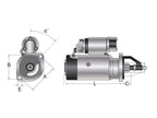 Motor de Arranque - 12V, 3 Quilowatts (Mahle) (S.359840)