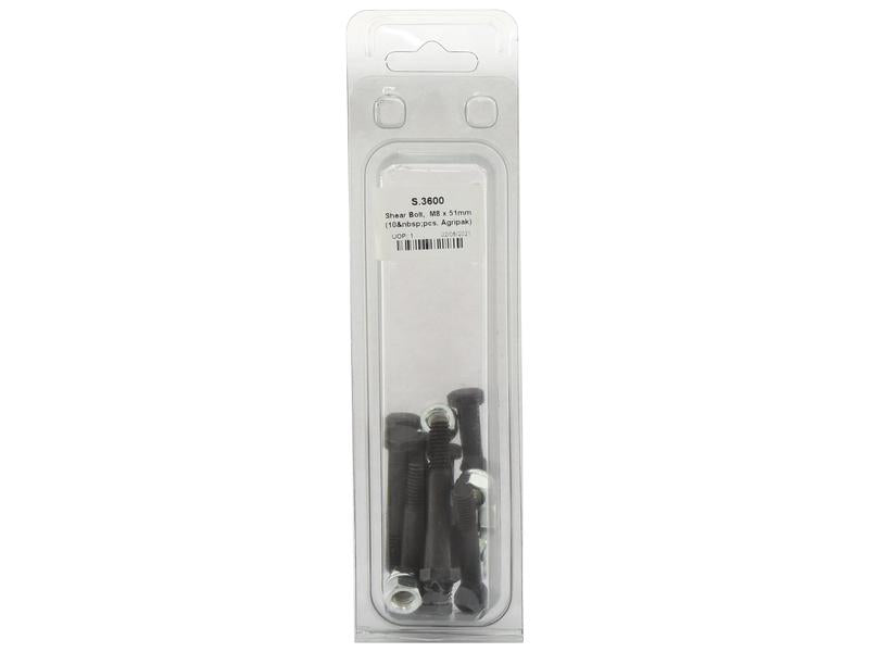 Agripak 10 un. Fusivel - polegadas 5/16x51mm (S.3600)