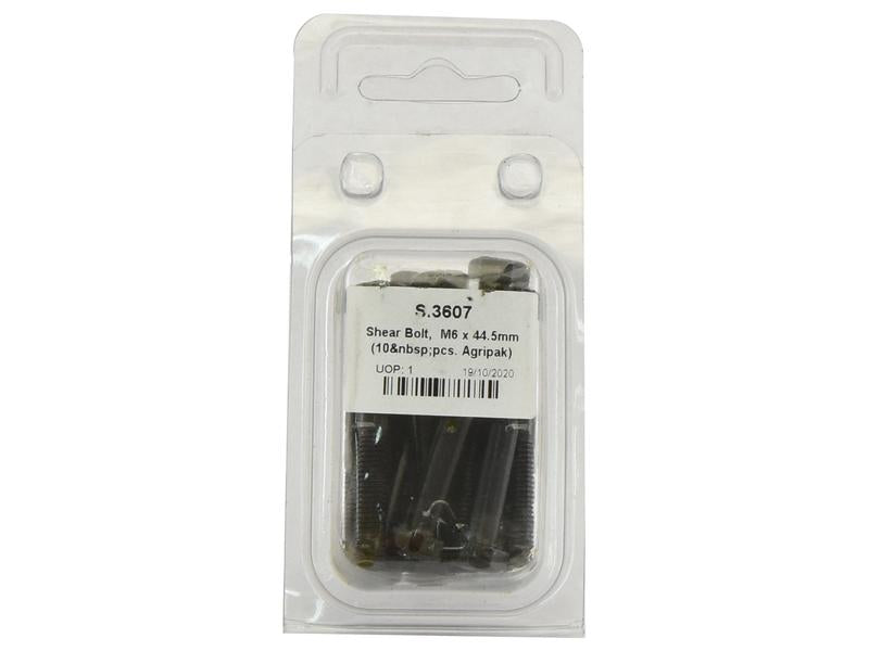 Agripak 10 un. Fusivel - polegadas 1/4x44.5mm (S.3607)