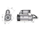 Motor de Arranque - 12V, 3.2 Quilowatts, Engrenagem redutora (Mahle) (S.36196)