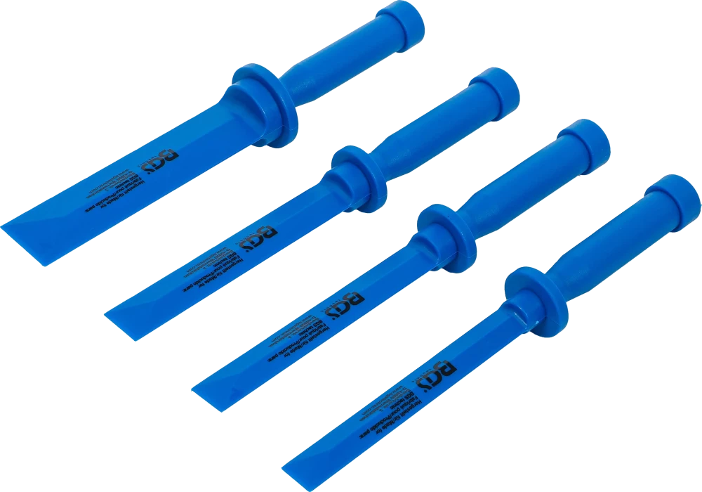 Conjunto de raspadores de plástico | 19 - 22 - 25 - 38 mm de largura | 4 peças
