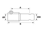 Adaptador PTO - Estria Femea 1 3/8'' - 6 x Male spline 1 3/8'' - 6 Com Clamp Bolt. (S.3741)