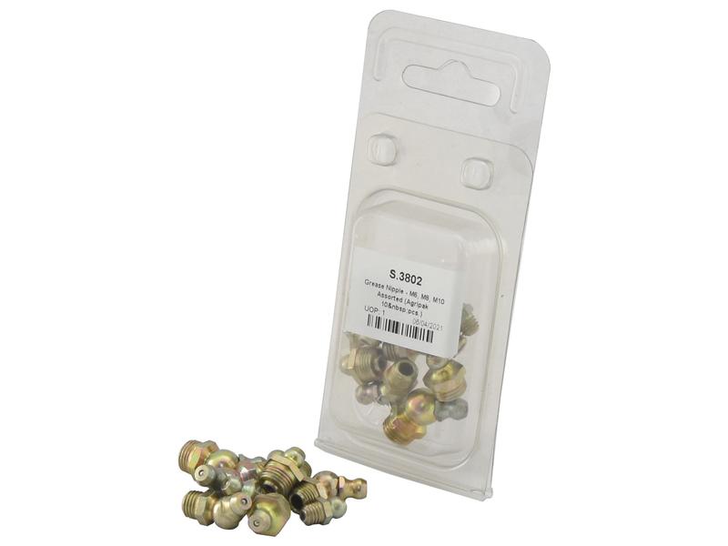 Agripak 10 un. Kit Copos Lub. met M6, M8, M10 Assorted (S.3802)