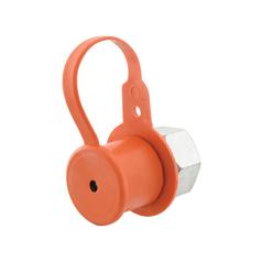 Tampa 1/2'' laranja para valvula macho