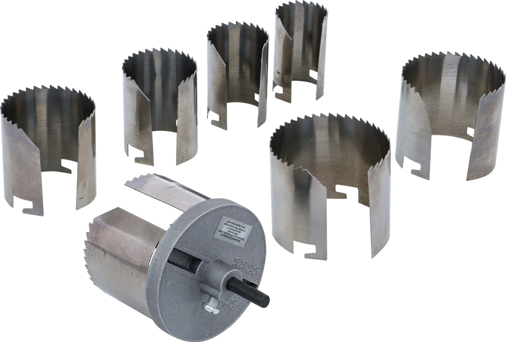 Conjunto de serras de copo | Ø 26 - 63 mm | Profundidade 43 mm | 7 peças