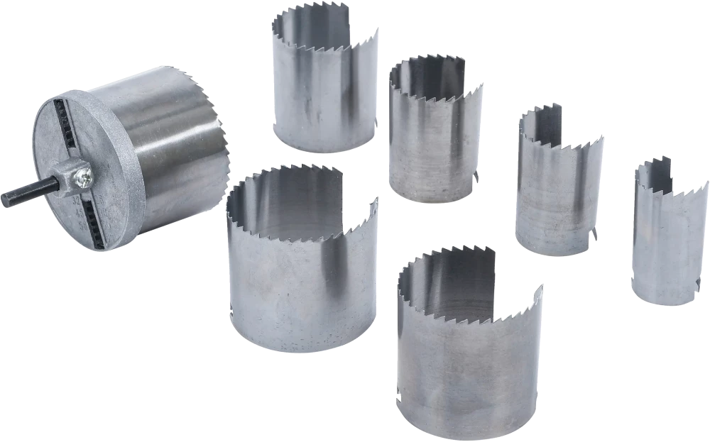 Conjunto de serras de copo | Ø 26 - 63 mm | Profundidade 43 mm | 7 peças