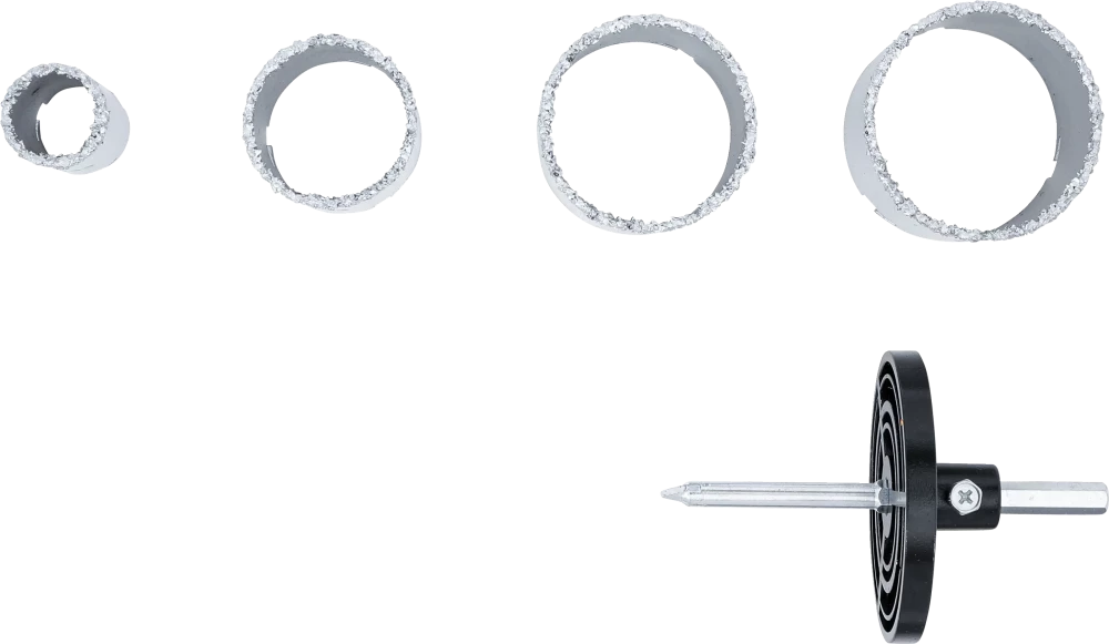 Conjunto de brocas de azulejo | 33 - 73 mm | 6 peças