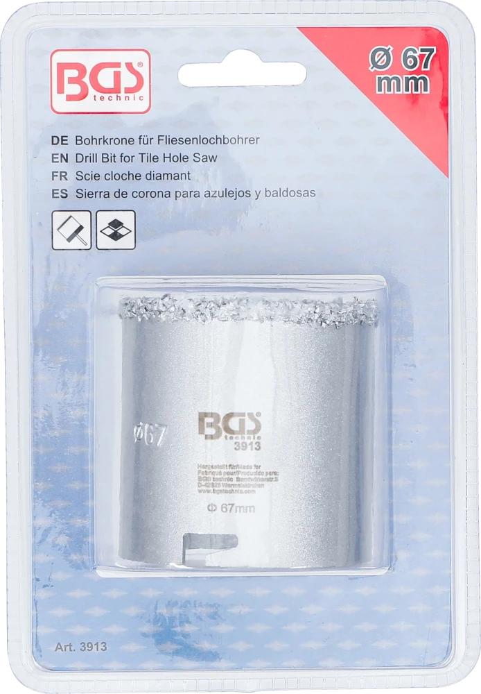 Broca para furador de azulejos | Ø 67 mm
