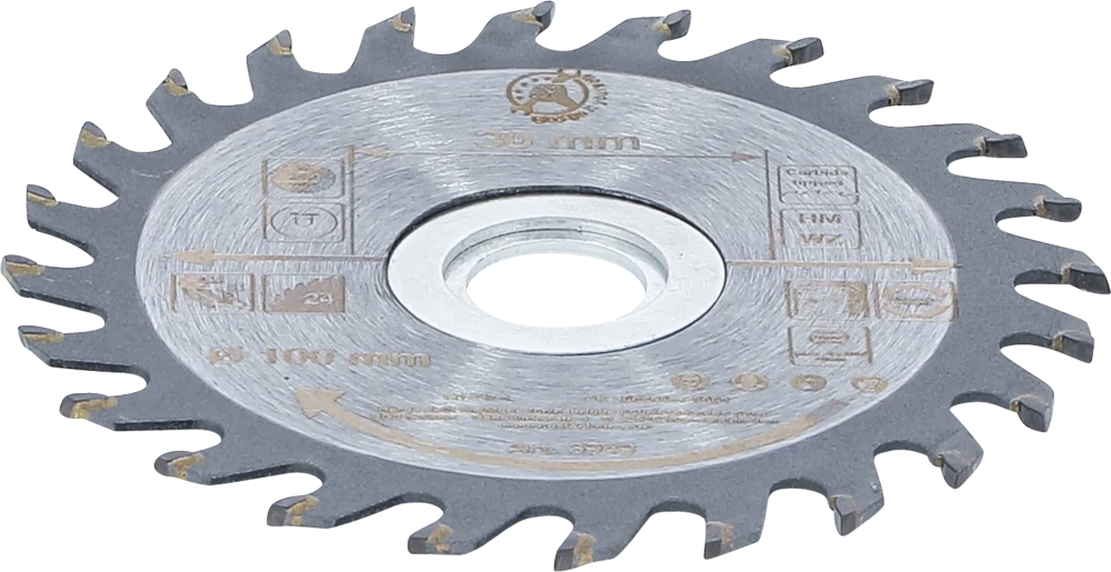 Lâmina de serra circular de carboneto | Ø 100 x 30 x 2,1 mm | 24 dentes