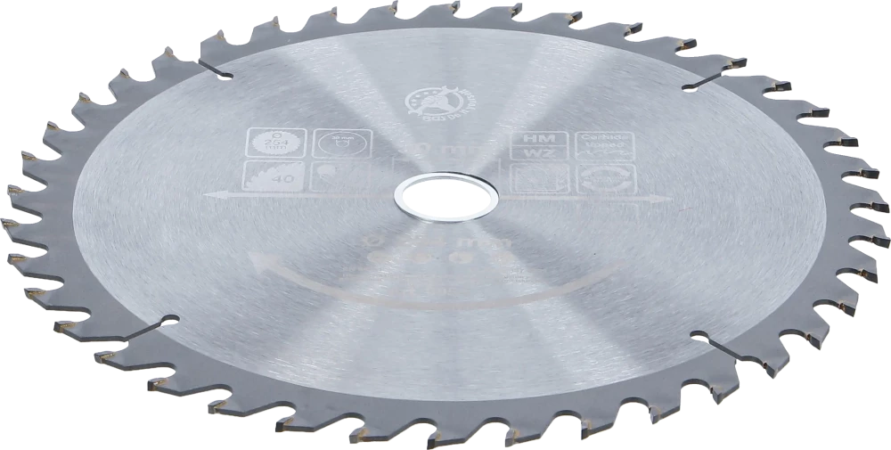 Lâmina de serra circular de carboneto | Ø 254 x 30 x 3,2 mm | 40 dentes