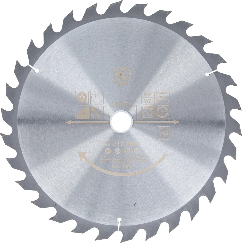 Lâmina de serra circular de carboneto | Ø 315 x 30 x 3,0 mm | 30 dentes