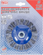 Escova de disco | admissão M14 x 2,0 | Ø 115 mm