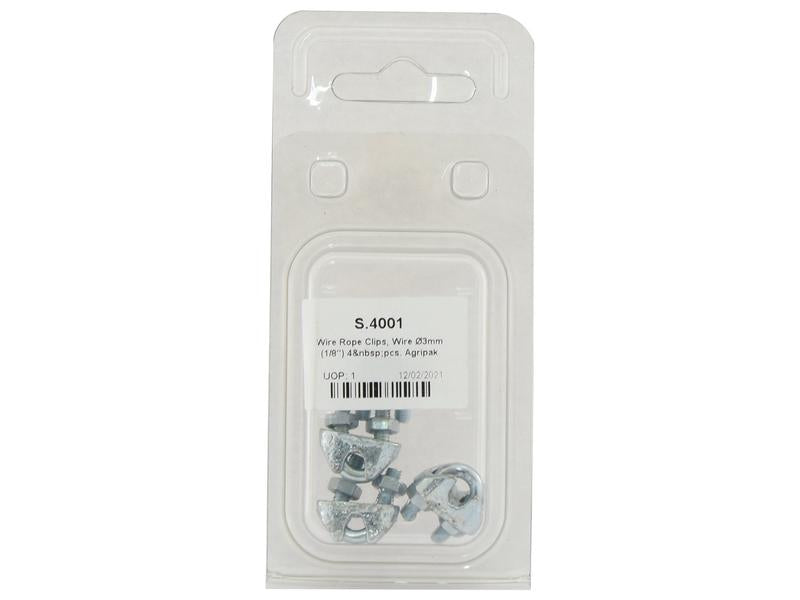 Agripak 4 un. Serra Cabos 3mm (1/8'') (S.4001)