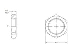 Adaptador hidráulico 1/2'' BSP Locknut (S.4022)