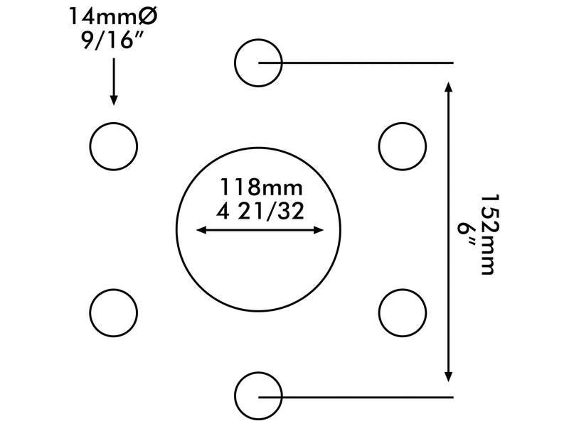 Jante, Tamanho da jante da roda: 5.5'' x 16''. (S.40287)