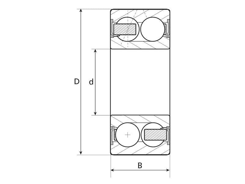 Sparex Rolamento (5206H) (S.40906)