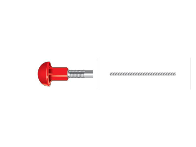 Cabo stop - Comp: 1130mm, Comprimento externo do cabo: 1020mm. (S.41847)