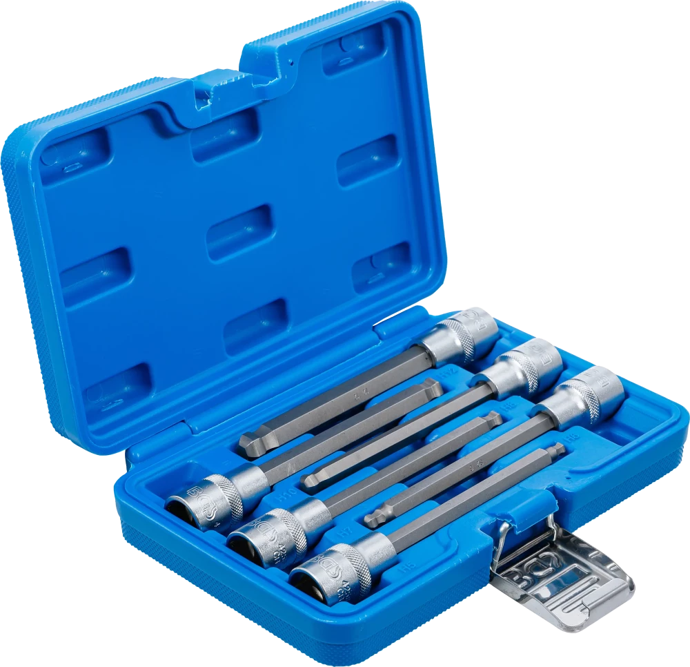 Conjunto de Encaixes para Pontas | Sextavado Interno Cabeça Esférica | 1/2" | 6 peças