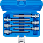 Conjunto de Encaixes para Pontas | Sextavado Interno Cabeça Esférica | 1/2" | 6 peças