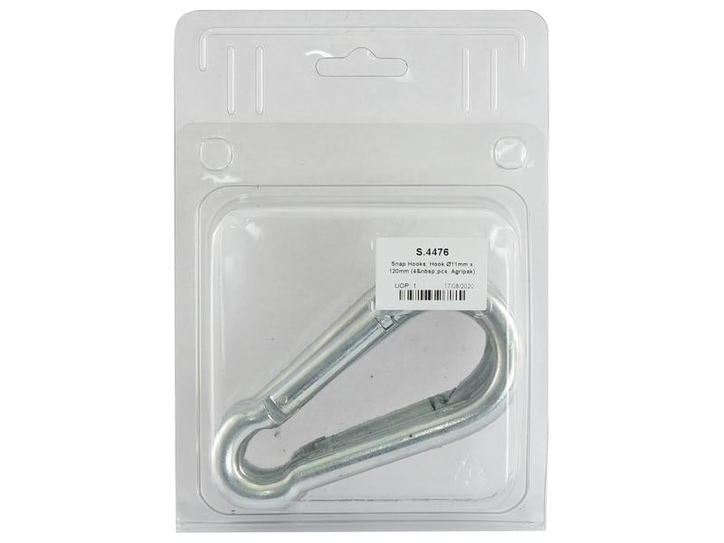 Agripak 4 un. Mosquetão 11 x 120mm (S.4476)