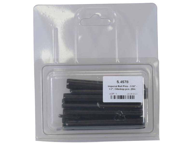 Agripak cavilhas elásticas - 1/16 - 1/2, 24 un. (DIN or Standard No.: DIN 1481) (S.4578)