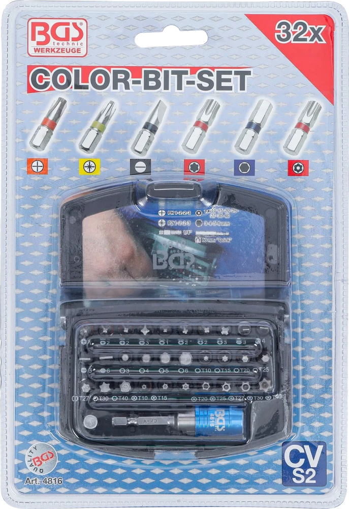Conjunto de pontas coloridas | 32 peças