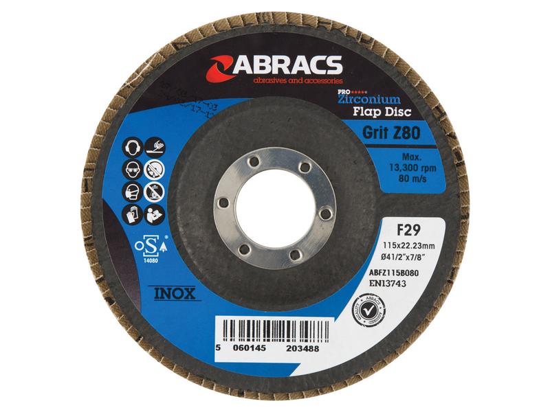 Disco de lamelas Ø115 x 8 x 22mm - 80 Grit (S.50140)