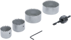 Conjunto de serras de copo | Ø 32 - 54 mm | Profundidade 24 mm | 6 peças