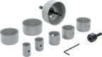 Conjunto de serras de copo | Ø 19 - 64 mm | Profundidade 24 mm | 11 peças
