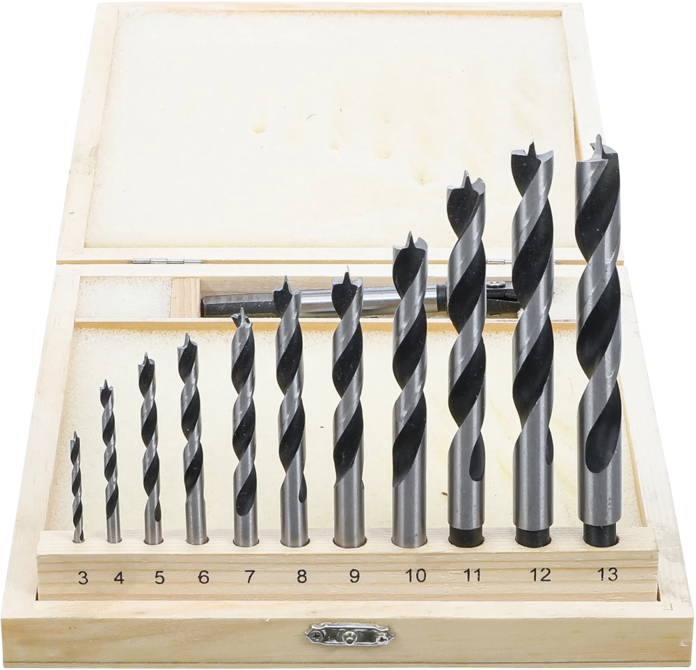 Conjunto de brocas para madeira/brocas de centragem | 14 peças