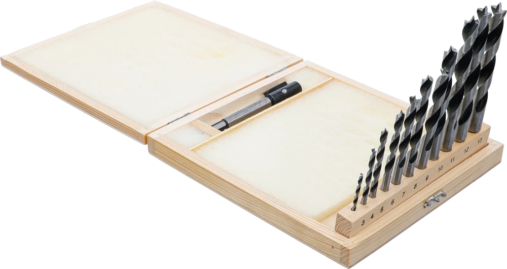 Conjunto de brocas para madeira/brocas de centragem | 14 peças