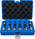 Conjunto de Encaixes para Pontas | Sextavado Interno | 1/2" | 12 peças