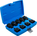 Conjunto de Encaixes de Impacto | Sextavado Interno, XZN | 3/4" | 9 peças