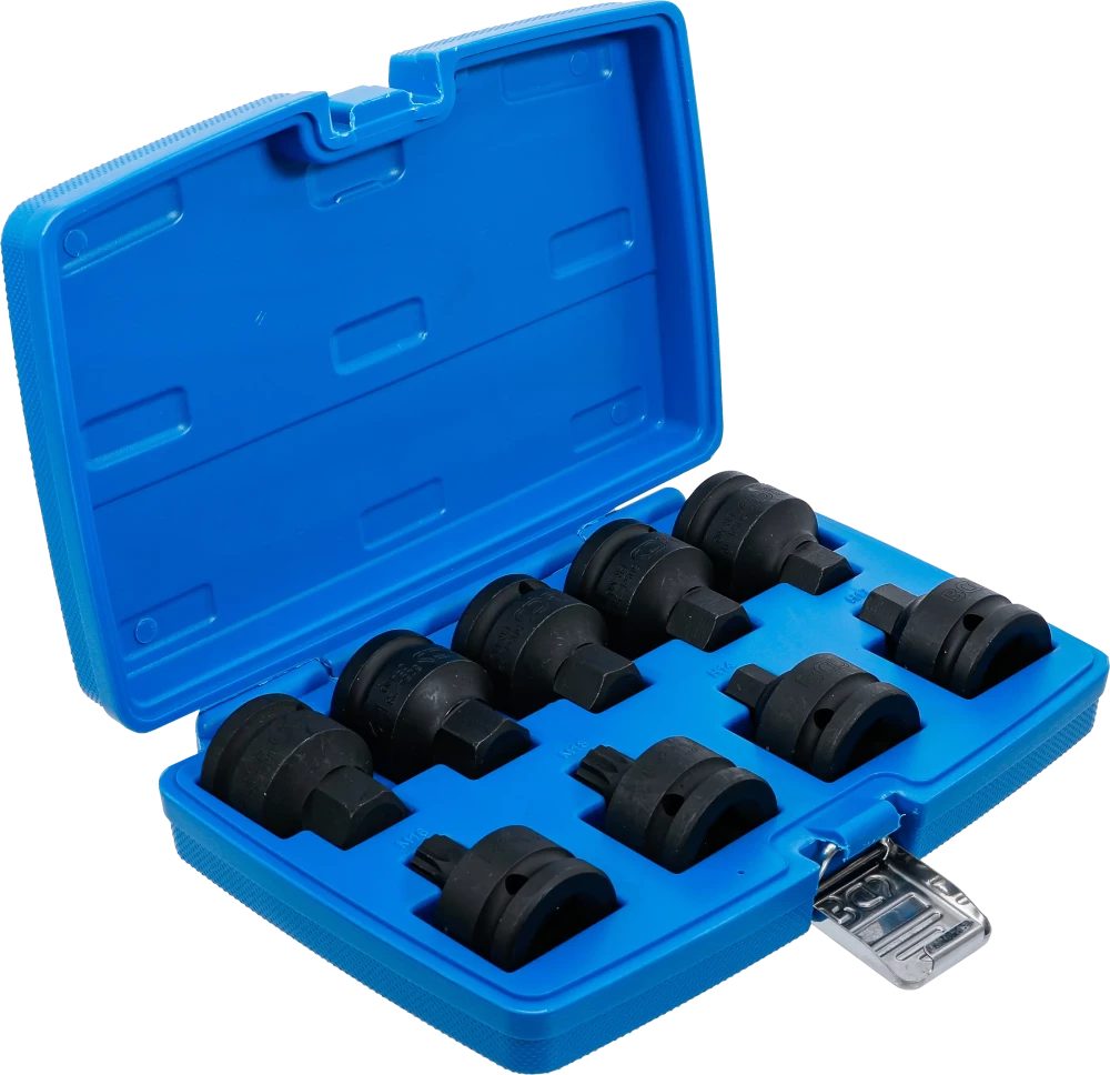 Conjunto de Encaixes de Impacto | Sextavado Interno, XZN | 3/4" | 9 peças