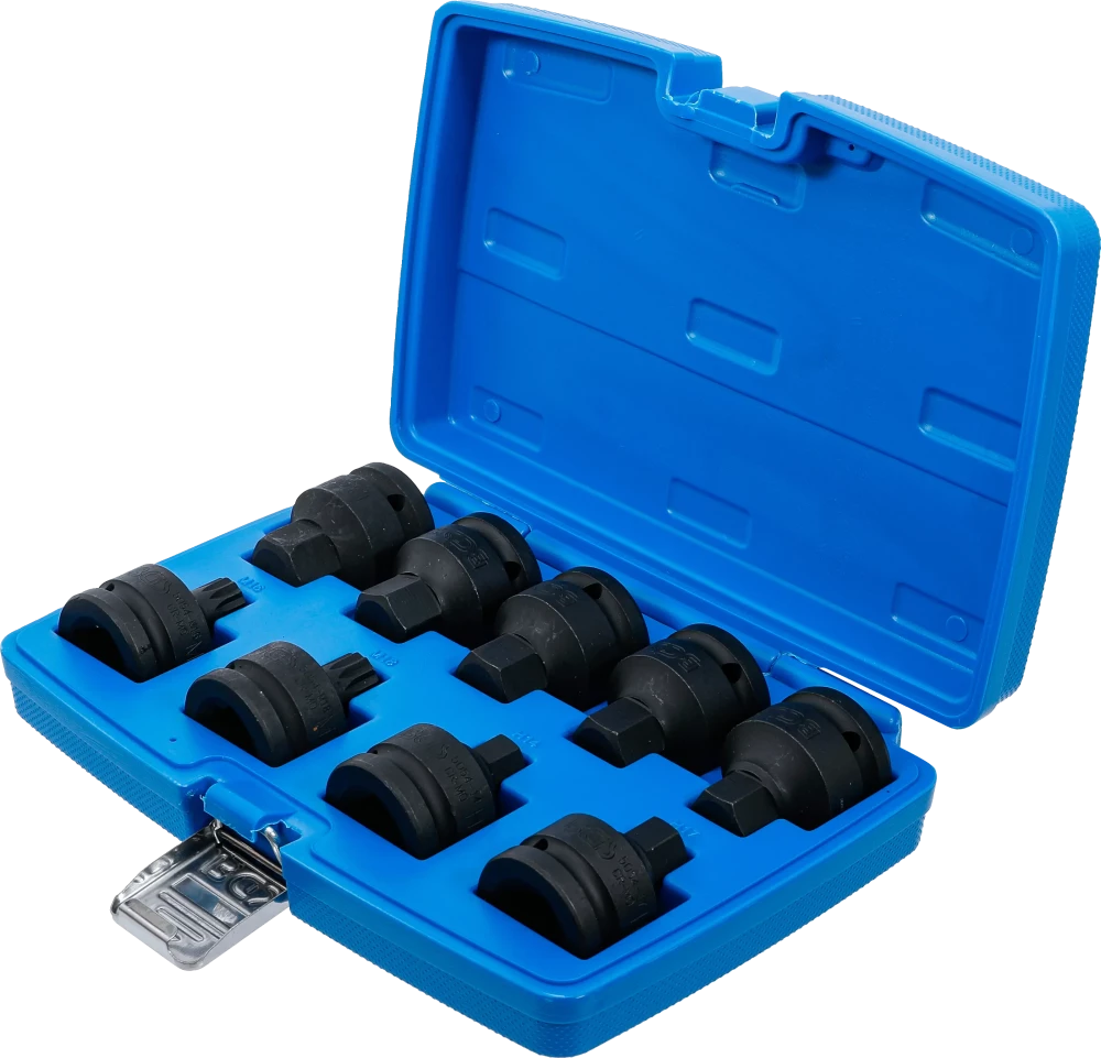 Conjunto de Encaixes de Impacto | Sextavado Interno, XZN | 3/4" | 9 peças