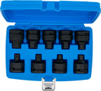 Conjunto de Encaixes de Impacto | Sextavado Interno, XZN | 3/4" | 9 peças