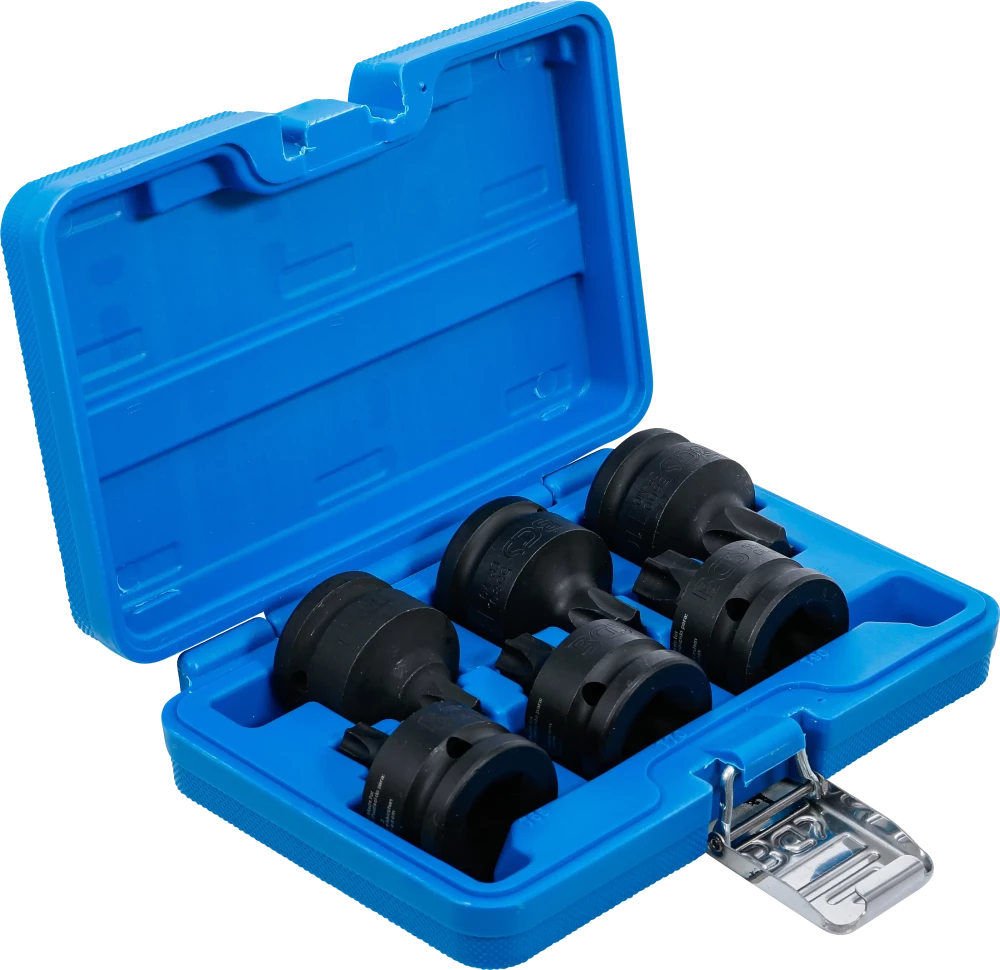 Conjunto de Encaixes de Impacto Torx | 3/4" | T55 - T100 | 6 peças