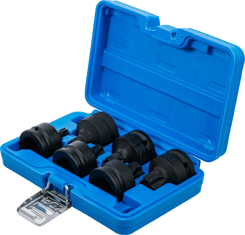 Conjunto de Encaixes de Impacto Torx | 3/4" | T55 - T100 | 6 peças