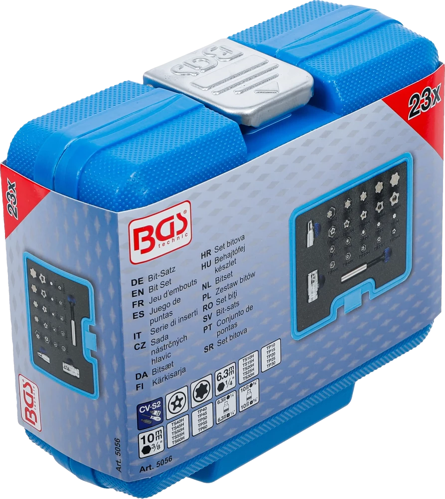 Conjunto de pontas | Perfil TS (para Torx Plus) | 23 peças