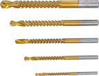 Conjunto de brocas de fresa de HSS | de nitrato de titânio | 3 - 8 mm | 5 peças