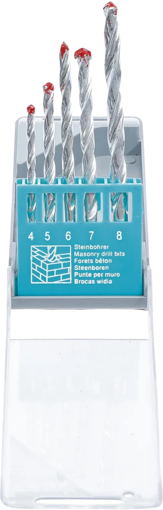 Conjunto de brocas para alvenaria | 4 - 8 mm | 5 peças