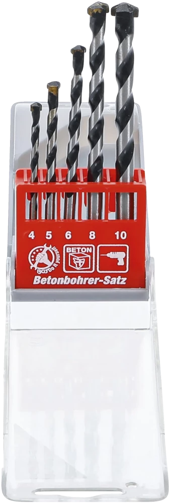 Conjunto de brocas para betão | 4 - 10 mm | 5 peças