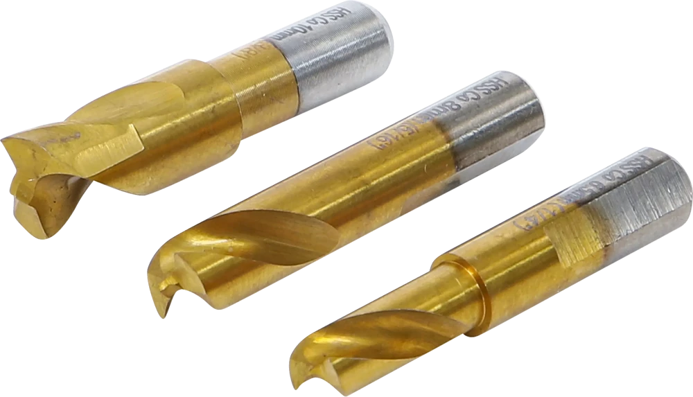 Conjunto de brocas para soldadura por pontos | 5 % de aço cobalto | 3 peças