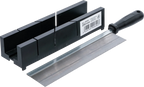 Caixa de mitra de plástico | 245 x 65 x 48 mm | com serra fina
