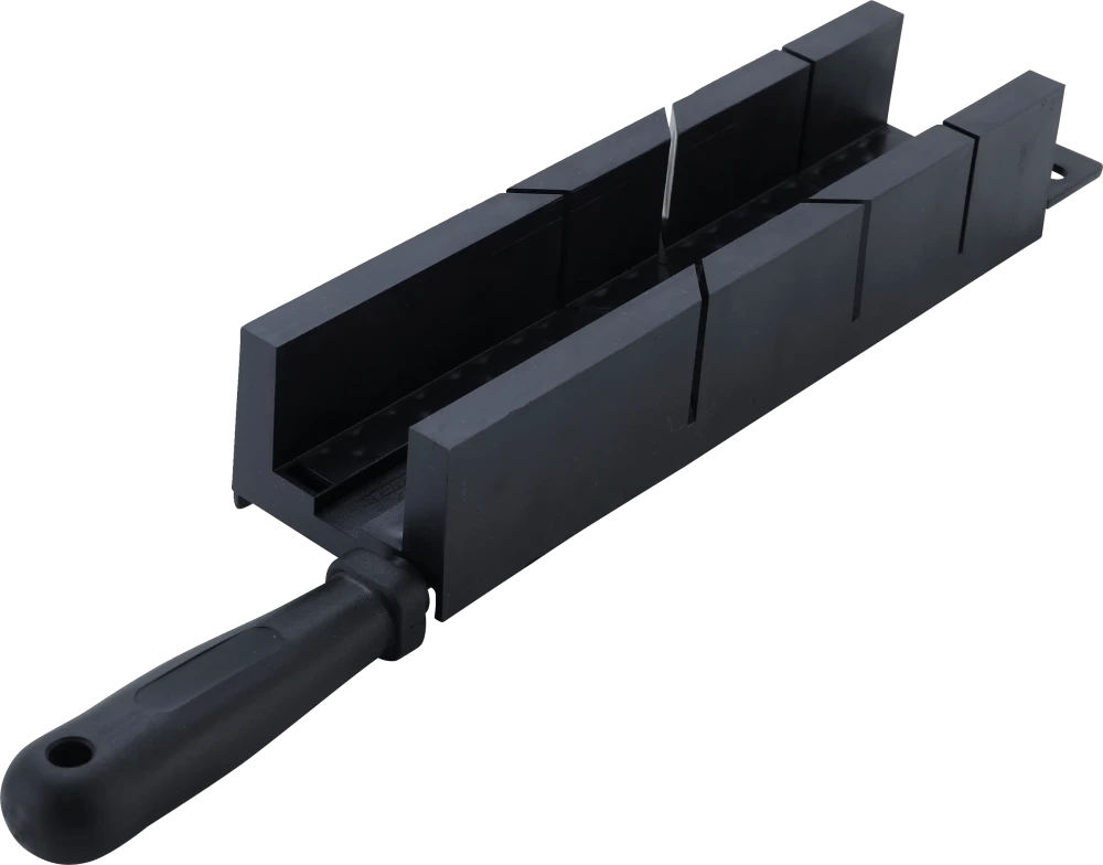 Caixa de mitra de plástico | 245 x 65 x 48 mm | com serra fina