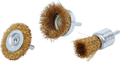 Conjunto de escovas de fio de aço | Ø 25 - 50 mm | 3 peças